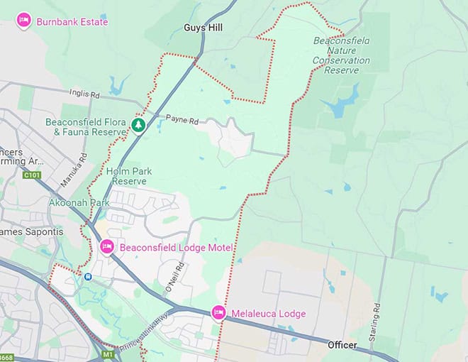 Beaconsfield Map Area