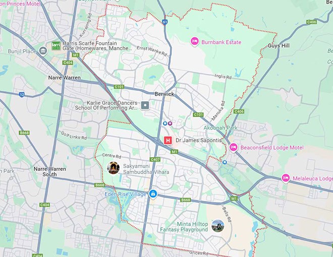 Berwick Map Area