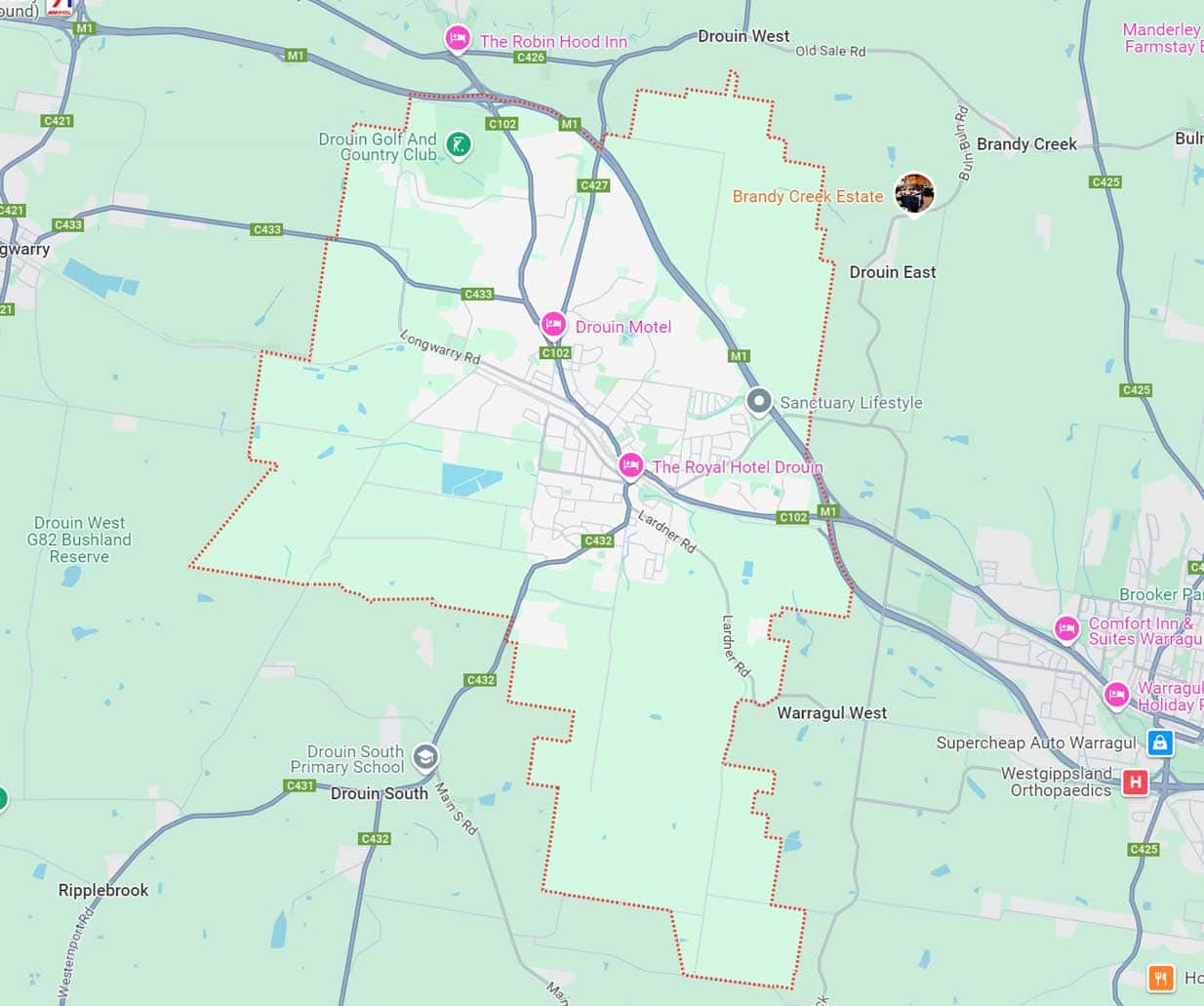 Drouin Map Area
