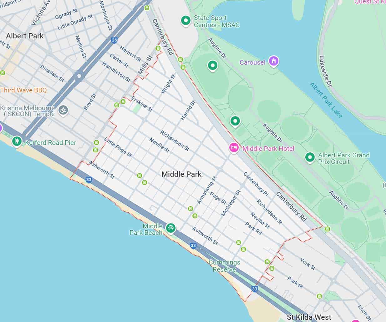 Middle Park Map Area