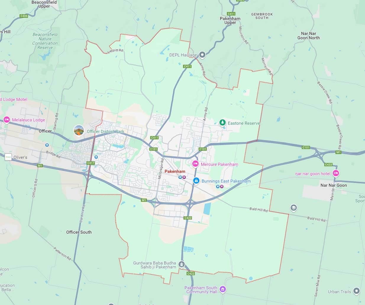 Pakenham Map Area