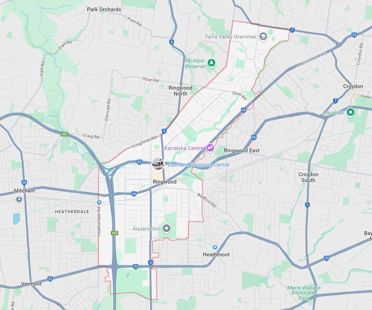 Ringwood Map Area