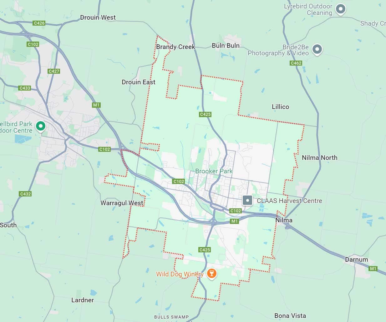 Warragul Map Area